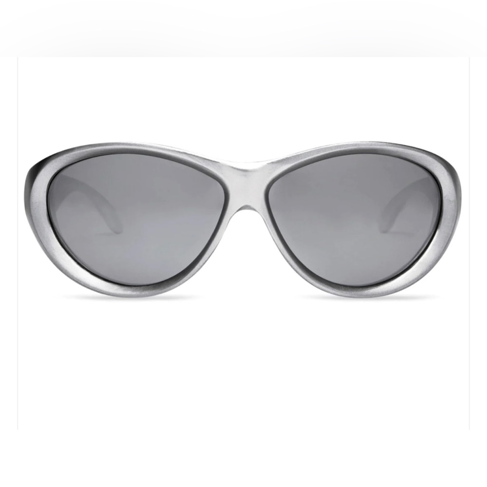 AUTH Balenciaga Round Swift silver shield  Sunglasses BB0158S KARDASHIANS CLOSET